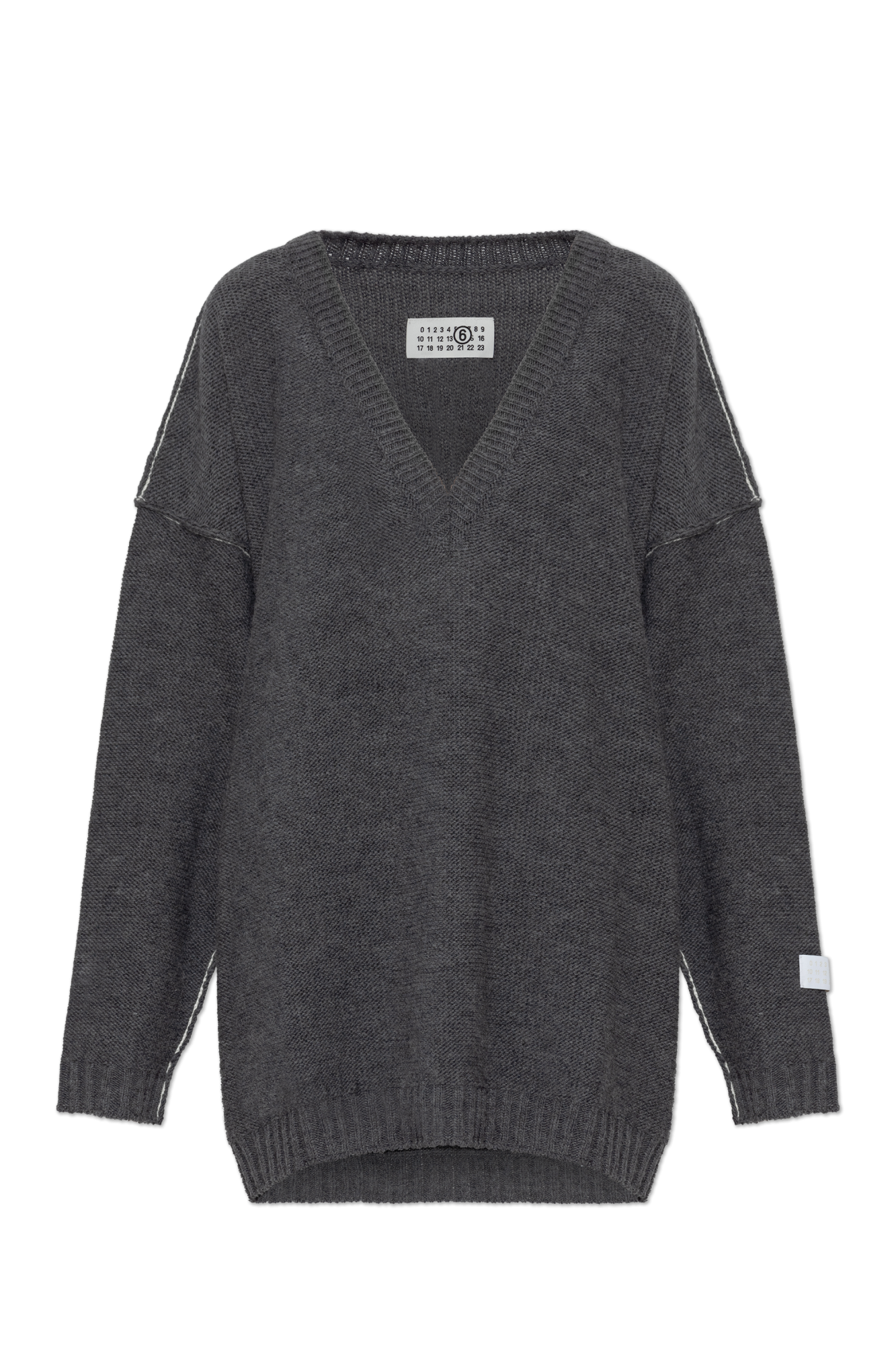 スウェット MM6 M.MARGIELA 20aw V-NECK OVERSIZED MM6 Maison Margiela Oversized sweater | Women's | Vitkac